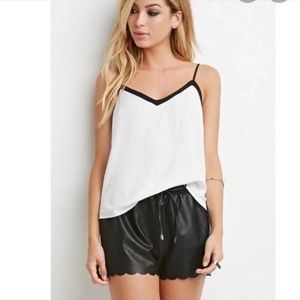 NEW Forever 21 Faux Leather Shorts S